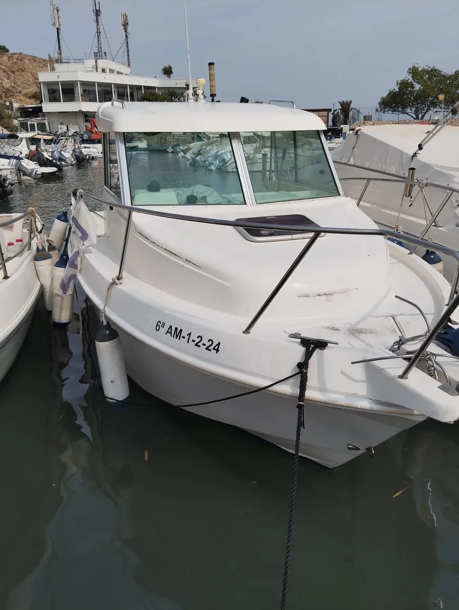 Fishing Trips Málaga fishing boat moored at El Candado marina in Málaga